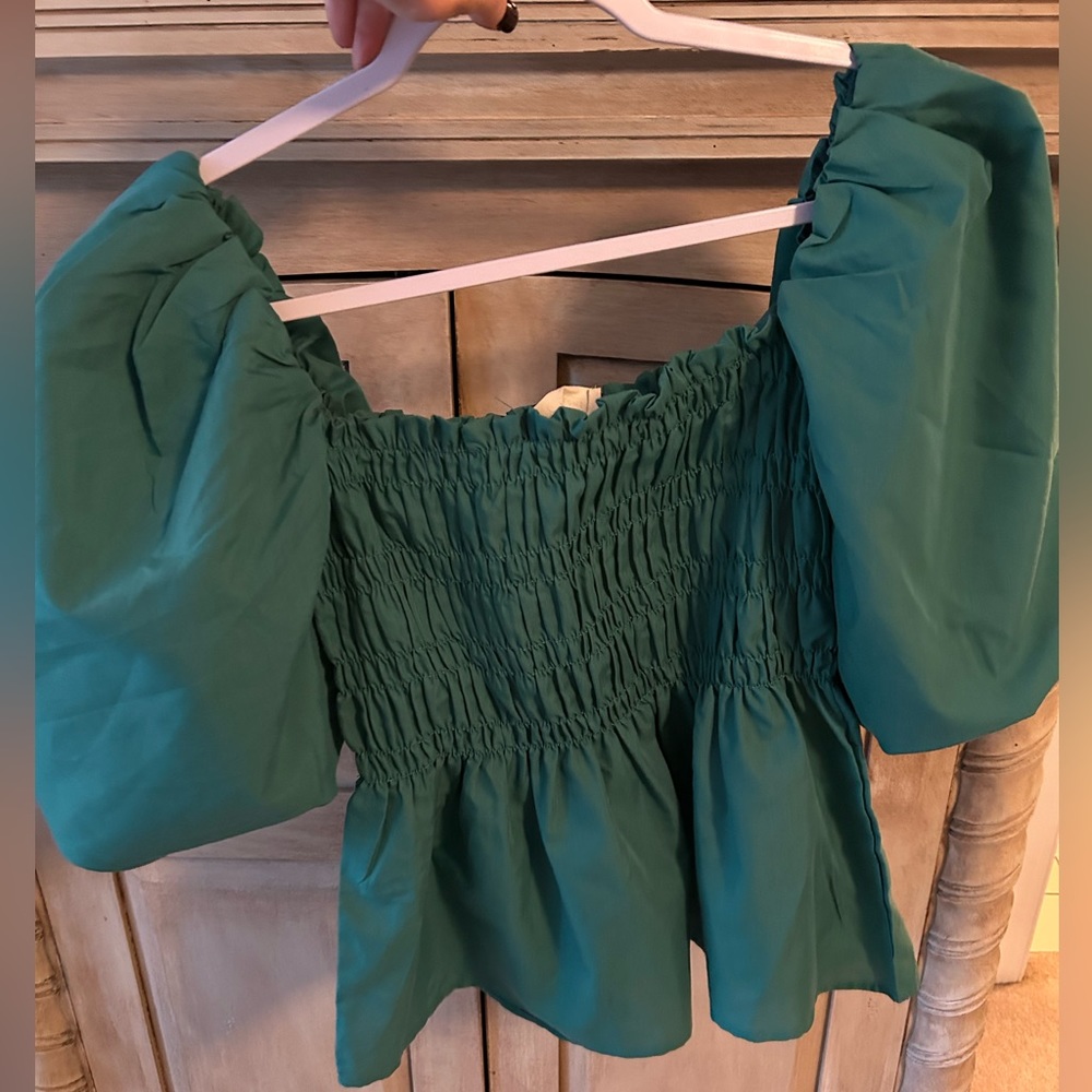 Boutique shirt off the shoulder